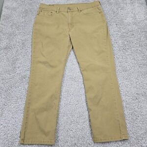 Levis Mens 514 Straight Fit Stretch‎ Pants 38x30 Tan Classic Casual